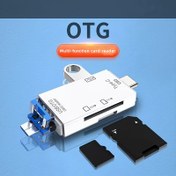 Resim Aizepa 6'sı 1 Arada Yüksek Hızlı Kart Okuyucu & OTG Dönüştürücü - USB Type-C, TF/SD Kamera Adaptörü, Tak & Çalıştır, Taşınabilir Tasarım 