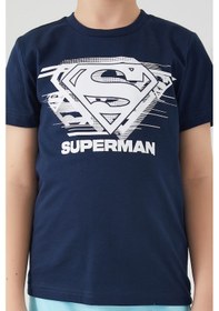Resim SuperMan L1562-3 Çocuk Lacivert Alt Üst Takım 