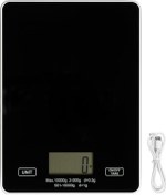 Resim Yifomall Dijital Mutfak Terazisi Gıda Terazisi Usb Şarj Edilebilir Ağırlık Gram Ons Temperli Cam Te Terazi 