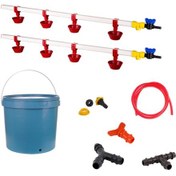 Resim TavPet Nipel Tavuk Suluğu 20 Lt Depolu Yaylı Çanaklı (Set/16) 