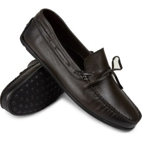 Resim Deery Hakiki Deri Haki Erkek Loafer Ayakkabı - 01647MHAKC02 