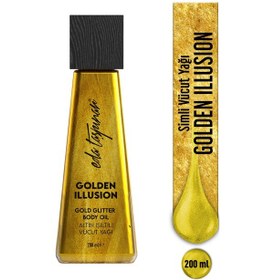 Resim Eda Taşpınar Golden Illusion Işıltılı Vücut Yağı 200 ML 
