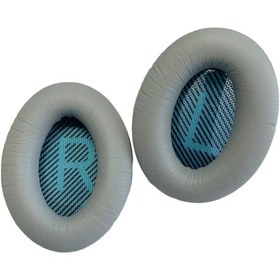 Resim Mufunye Bose Qc15/qc2/qc25/ae2/soundlink Kulaklıklar İçin Gri Değiştirme Kulak Yastığı - İnce Deri Kapaklı Yumuşak Köpük - Taban Sesini Artırır 10" 