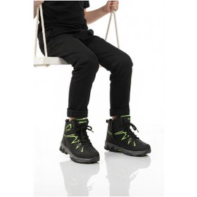 Resim Aspor Siyah Yeşil Polarlı Erkek Çocuk Outdoor Bot Çok Renkli 