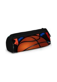 Resim Coral High Kids Siyah Basketbol Toplu Üç Bölmeli Kalem Çantası 22 
