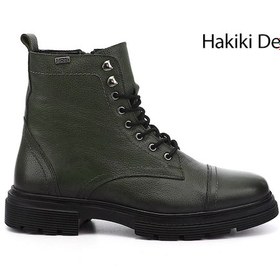 Resim Gönderi(R) Gönderi R Haki Floter Gön Hakiki Deri Fermuarlı Bağcıklı Erkek Postal Bot 81501 Haki 