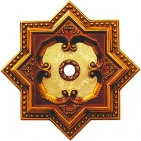 Resim Decogold 60 cm Yıldız Kahve Eskitme Saray Tavan 