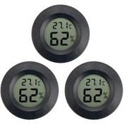 Resim Geeksen Higrometre Termometre Dijital Lcd Monitör Nem Ölçer Ölçer Araba İç Mekan Sera Bodrum Bebek Odası Evc 