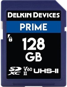 Resim Delkin Devices 128GB Prime SDXC UHS-II (U3/V60) Bellek Kartı 