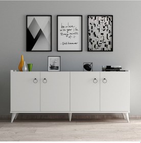 Resim Tanmob Modern Konsol Beyaz - Ksl0101 
