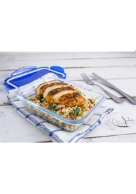 Resim Pyrex Dikdörtgen Kapaklı Saklama Kabı 3.3 Lt 