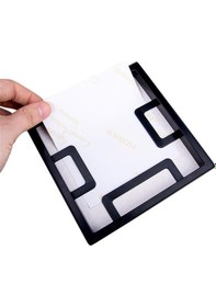 Resim Yapışkanlı Sök-tak Paspartulu Siyah 14x14cm Pola Kare Fotoğraf Çe 