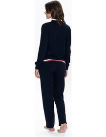 Resim U.s Polo Assn. 20112 Kadın Uzun Kollu Dik Yaka Rahat Ev Giyim-lacivert Lacivert 