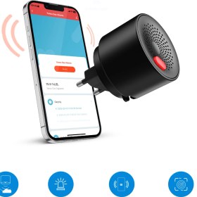 Resim Akıllı Yanıcı Gaz Alarmı Mobil Bildirim ve Sesli Uyarı 