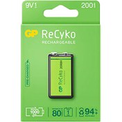 Resim GP RECYKO 9 VOLT - 200 MAH NI-MH ŞARJLI PİL GP20R8H-2E1-(GPRHV208R075) GP RECYKO 9 VOLT - 200 MAH NI-MH ŞARJLI PİL GP20R8H-2E1-(GPRHV208R075)