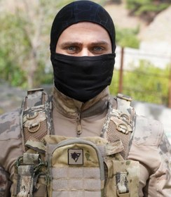 Resim İZMİR ASKERİ MALZEME Siyah Renkli Ruzgar Gecirmez Termal Balaklava Kar Maskesi 