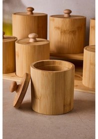 Resim Perotti Pisa 7 Parça Tezgah Üstü Bambu Standlı Baharat Seti 90084 Kahverengi 