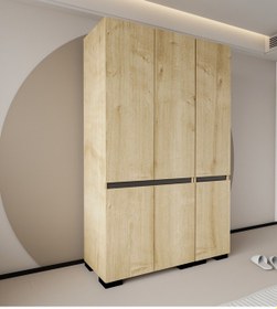 Resim Floransa 6 Kapılı Flr6-ırf Safir - Antrasit Gardırop-çok Amaçlı Dolap-yüklük Antrasit - Safirmeşe 