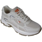 Resim Jump Kadın Siyah Kalın Taban Fileli Memory İç Taban Sneaker Spor Ayakkabı Bej 