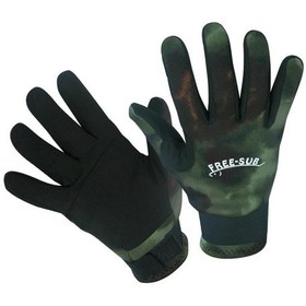 Resim Free-Sub Güderi Camo Dalış Eldiveni (489036490) Camo 
