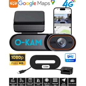 Resim O-kam 2026 4G Araç Içi Kamera ve Görüntülü Araç Takip Sistemi Google Maps 1080P Kamera Gps 