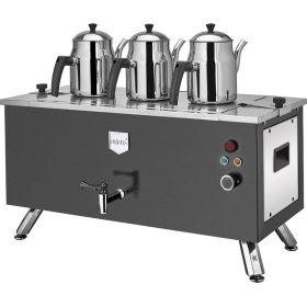 Resim Remta Çift Cidarlı 3 Demlikli Elektrikli Kahveci Ocağı 31 Lt 