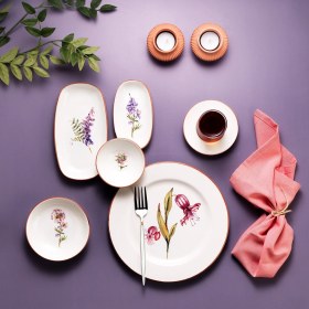 Resim Schafer Sharon Kahvaltı Takımı 32 Parça 6 Kişilik Çiçekli Desenli Seramik Set 