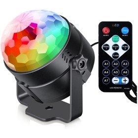 Resim Wl-00130 Led Party Lıght Disko Topu Kumandalı Rgb Işık Disko Topu 