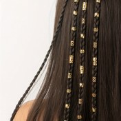 Resim 40 adet Saç Süsü, Dreadlock Süsleme Saç Aksesuarları, Örgüler İçin Saç Takıları 
