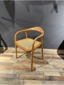 Resim modelsa design Son Moda Son Üretim Original Masif Ahşap El Örgüsü Oturumlu Kollu Sandalye 