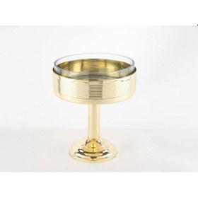 Resim Gold Cam Ayaklı Meyve Kasesi 21x26cm 