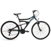 Resim Bisan Ranger 42 Cm V 26 Jant Amortisörlü 21 Vites Mat Siyah Mavi Siyah - Mavi 