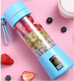 Resim Kensa Taşınabilir Şarjlı El Blender Shaker Smootie Hızlı Bebek Maması Hazırlama Aleti 6 Bıçaklı Mavi 