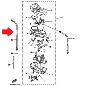 Resim Yamaha RX135 King Or. Devir Saati Teli 29N-H3560-01 