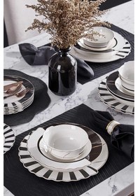 Resim Neva N3275 Marble Plus Hibrit 24 Parça 6 Kişilik Yemek Takımı 