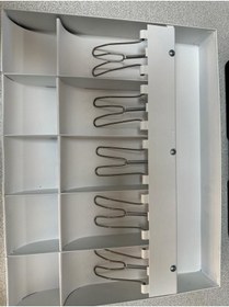 Resim Acil Pano Para Çekmecesi Iç Bölmesi Beyaz 