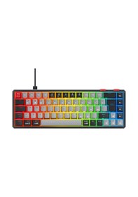 Resim Yoru Mini Type-c Bağlantı Rgb Mekanik Gaming Oyuncu Klavyesi Red Switch Q Tr Hot Swap 