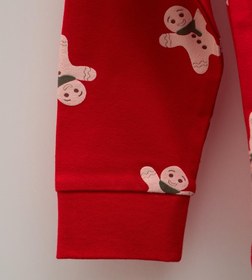 Resim Katia & Bony Çocuk Pijama Takımı New Year Desenli Kırmızı - 2-3 Yaş 