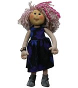 Resim E38 El İşçiliği Kız Çocuğu Dekor Bebek 33 Cm - 6027 