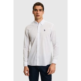 Resim U.s. Polo Assn. Erkek Beyaz Gömlek Basic 50324660-VR013 