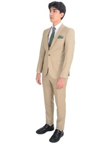 Resim Cengiz İnler Slim Fit Yelekli Erkek Takım Elbise 001 