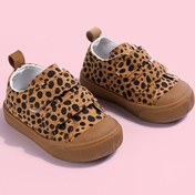 Resim İlkbahar ve Sonbahar Mevsimi Baskılı Kalın Tabanlı, Kaydırmaz Leopar Desenli Moda Günlük Seyahat Ayakkabısı 