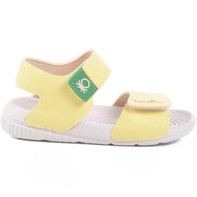 Resim United Colors Of Benetton Sarı Cırtlı Kız Bebek Sandalet BN-1252 B 