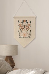Resim Yatak Odası Duvar Dekoru, Pinterest Oda Dekoru, Boho Kanvas Flama Askılı Duvar Örtüsü Ve Süsü NO:501 - Renkli - 21 / 30 x 40 