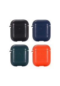 Resim Ekılıf - Apple Uyumlu AirPods 1.nesil - Kılıf Darbelere Karşı Dayanıklı Koruyucu Silikon Kılıf Airbag 20 - Koyu Yeşil 