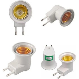 Resim Duylu Fiş E27 Duylu Ampul Takılan Fiş Priz Anahtarlı Duy Priz Renkli 