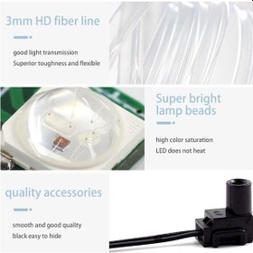 Resim Dancemonkey Cbtx H2u 2m Rgb Led Işık Şeridi, Usb Kontrolü, Esnek, Neon Soğuk Işık, Otomobillere Uygun 