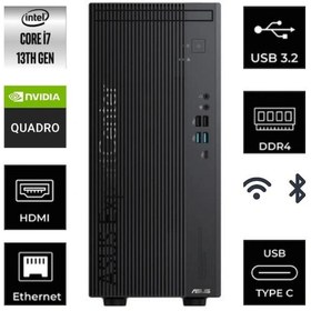 Resim Asus D700ME Intel Core I7-13700 16GB 4tb SSD Quadro T1000 4gb Freedos D700ME-5135000410-188 