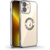 Resim Dexmon iPhone 11 Kılıf 5d Kamera ve Lens Korumalı Plating Logo Cut Arkası Şeffaf Silikon Flay Case 