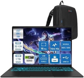 Resim ASUS Vivobook 16 V3607VH Intel Core 5 210H 32GB Ddr5 1TB SSD RTX5050 Gddr7 8gb Freedos 16" WUXGA(1920x1200) 144HZ 300Nits Taşınabilir Bilgisayar RP075F13 + Zetta Çanta 